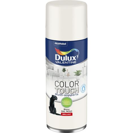 Peinture Aérosol Color Touch - Brillant Blanc 400 ml - Dulux Valentine (1/5)
