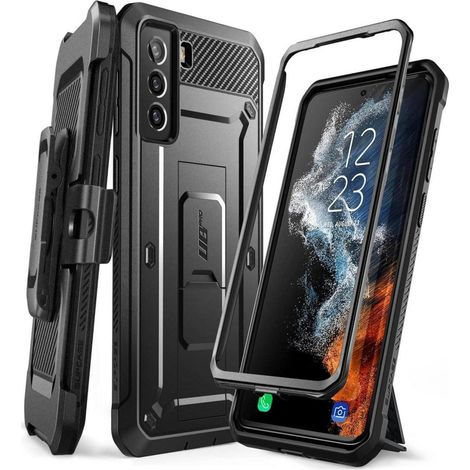 Coque robuste pour Samsung Galaxy S22 5G avec clip ceinture et support (1/5)