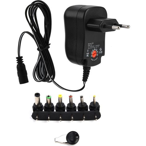 3-12V 12W 1,2A Wechselstromnetzteil, 100-240V Eingang, Elektronische Geräte (EU-Stecker)