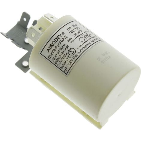 Condensateur antiparasite 32005982 pour Lave linge ATLANTIC, AVEA, AYA, BEKO, BELLAVITA, BLUESKY, BSK, CARREFOUR HOME, CLAYTON, COBAL, CONCORDE, CONTINENTAL EDISON, CURTISS, DAEWOO, DOMEOS, EDSON, ES