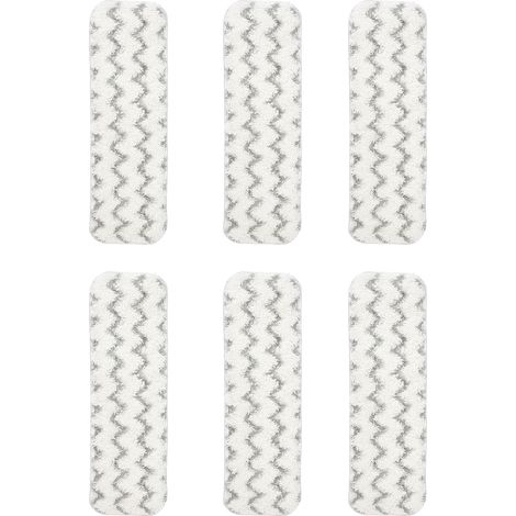 Lot de 6 lingettes de rechange réutilisables en fibres ultra-absorbantes pour balai Swiffer Power Mop (1/5)