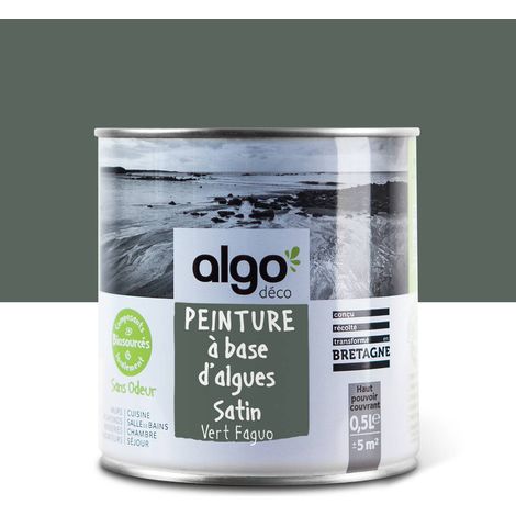 Peinture écologique Algo - Satin - Vert Faguo FA - 0.5L