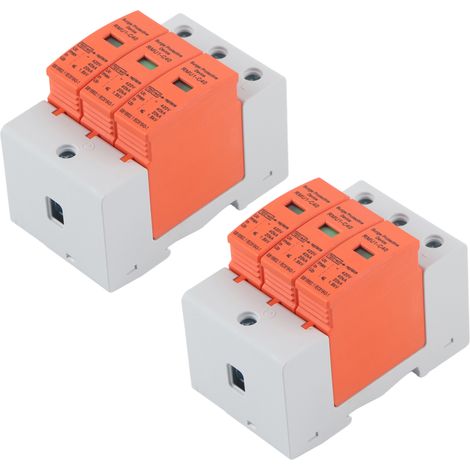 3P AC 420V RMU1-C40 Überspannungsschutz, 2er-Pack, DIN-Schienen-Schutz, Überspannungsschutz für den Hausgebrauch, Überspannungsschutzgerät, 40A, modulare Installation. (1/5)