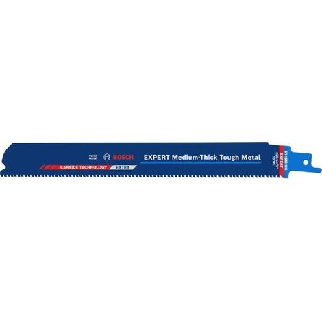 Bosch 3x EXPERT Lama per metalli duri di medio spessore S1155HHC (per tubi in acciaio, acciaio inox, lunghezza 225 mm, sega circolare professionale)