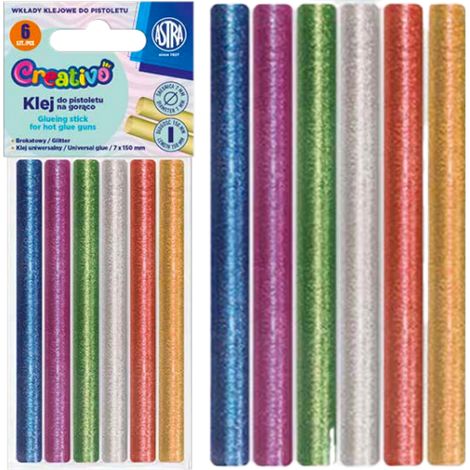 Pegamento termofusible Astra Creativo 7x150 mm. Perfecto para tus proyectos únicos.