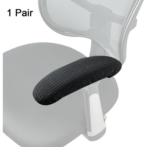 Housse Accoudoir - Polyester Élastique Lavable En Machine - Pour Chaise Bureau Pivotante - 2 Pièces (1/5)
