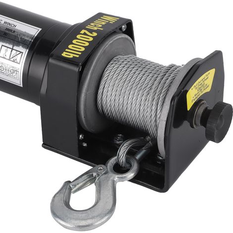 12V All-Terrain-Seilwinde für autonome Fahrzeuge ZL2000LB-1 (Fernbedienung und Batterien im Lieferumfang enthalten) (1/5)