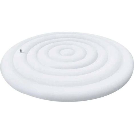 Couverture de Spa Gonflable, Couvercle De Bain à Remous Gonflable avec Valve de gonflage et de dégonflage Rapide et Facile, Coupe Vent, résistant à la Pluie, à la Neige (Rond 145cm) (1/4)