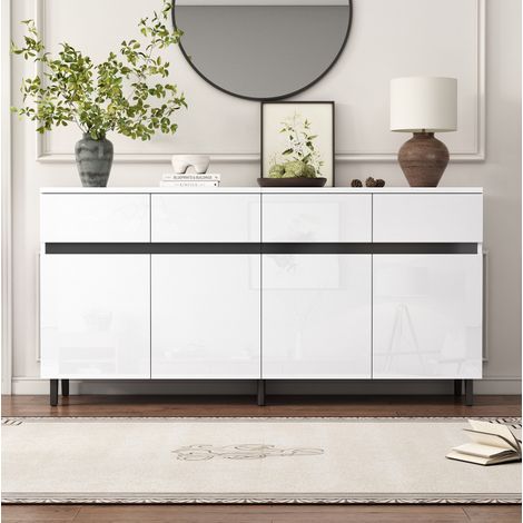 Aparador con 4 cajones y 2 puertas 160 cm OKMYHOME (1/5)