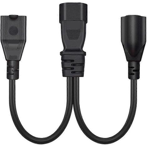 IEC320 C14 Stecker auf 2x US Standard 3-Loch 5-15R Stromwandlungskabel PVC