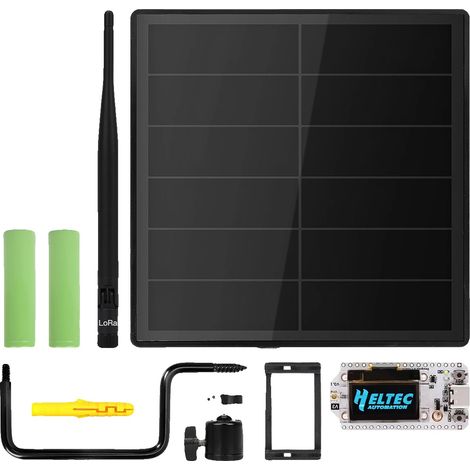 Dispositivo de comunicación con energía solar, conectividad de largo alcance, diseño con alimentación solar, 868 MHz y 2 baterías. (1/2)