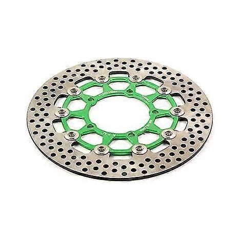 Disque de frein flottant universel pour moto CNC, 3 trous 260 x 70 mm / 5 trous 260 x 60 mm, compatible Honda et Yamaha - Vert (1/5)