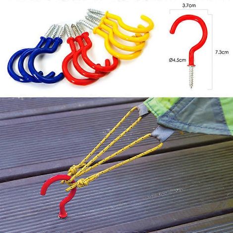 Accessoires de camping en extérieur : vis, clous de terrasse, crochets de fixation pour rideaux et cordes de tente, piquets de lampe, réparation de poteaux métalliques. (1/5)