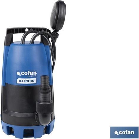Elettropompa sommergibile per acque sporche e pulite 900W portata massima 18000l/h e immersione fino a 7m