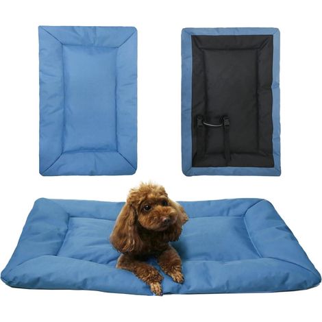 Hundedecke Orthopädisch Wasserdicht Faltbar Unterwegs Blau (1/5)