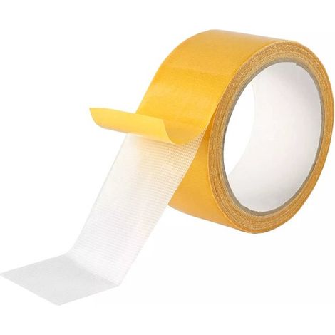 Ruban adhésif double face ultra-résistant, transparent et fin, forte adhérence, longueur 20 m, pour fixation et montage (1/5)