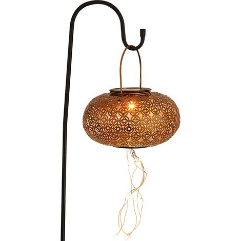 Solarlaterne, Taschenlampe, wasserdichte Gartenlampe mit intelligentem Lichtsensor und Schattenwurf. (1/5)