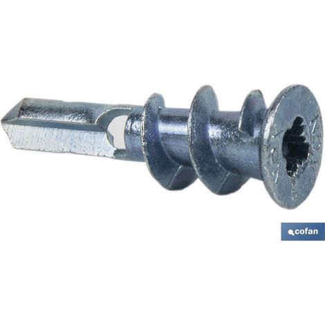 TACO ZAMAK PARA FIJACIONES EN PANELES DE CARTóN YESO MEDIDAS: 13 X 37 MM 13 MM X 37 MM X 8 MM X 25 MM X 1 (PACK: 1)