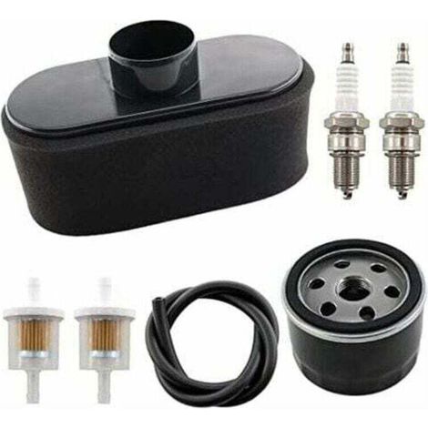 Ensemble de filtre à air avec pré-filtre à huile et bougie d'allumage pour moteur 4 temps de rechange Kawasaki FR651V FR691V FR730V FS481V FS541V FS600V FS651V FS691V FS730V.