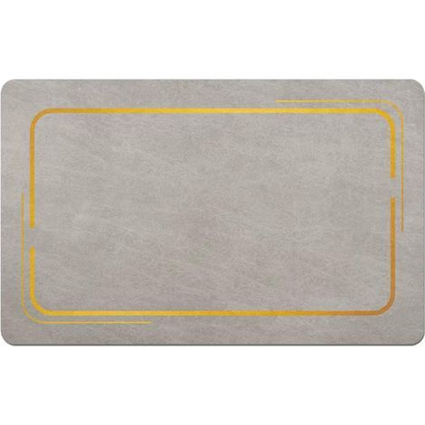 Tappetino asciugapiatti da appoggio per la cucina, per la macchina del caffè, per i piatti, per il piano della cucina, per la macchina del caffè, per il piano di lavoro, 30 x 40 cm, grigio chiaro (1/5)