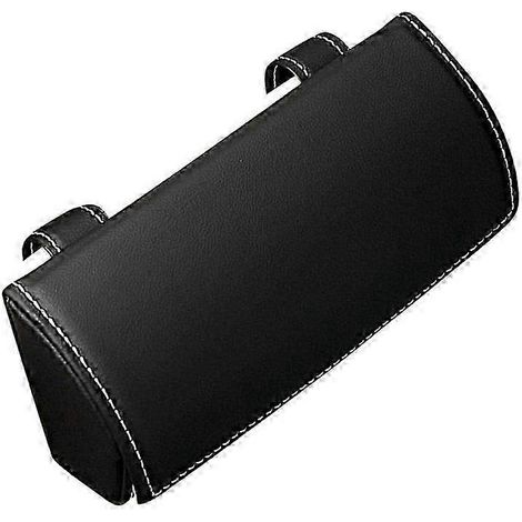 Porte-lunettes de voiture pour pare-soleil, étui à lunettes de soleil, organiseur de visière auto, accessoire de véhicule, boîtier pour montures, homme et femme, noir, taille unique (1/3)