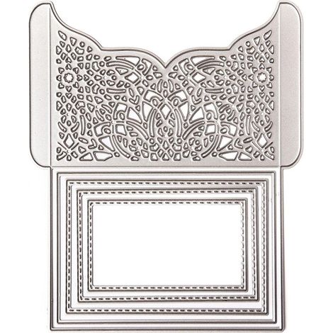 Stanzform – Gefaltete Einladung 12,1 cm x 14,4 cm
