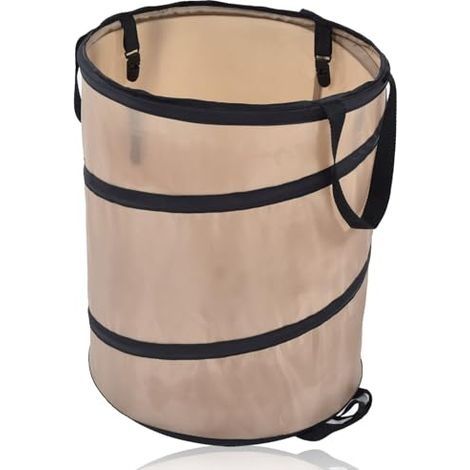 Sac de jardinage pliable de 10 gallons, sacs de déchets de jardin collecteur de feuilles, poubelle de camping, seau pliable, tissu Oxford à ressort en acier renforcé (1/5)