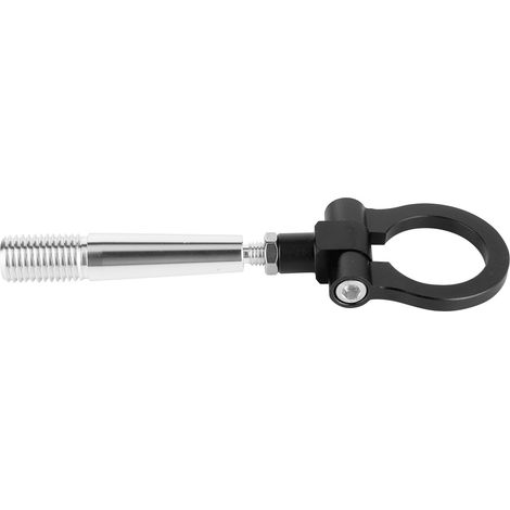 Crochet de remorquage JDM à visser, anneau de traction pour circuit, compatible Infiniti FX35/FX45/FX50 QX70, noir, fixation par vis, accessoire de remorquage sport. (1/5)