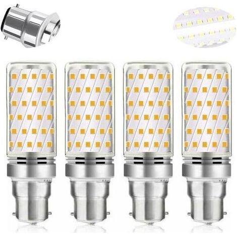 Ampoules LED B22 16W Blanc Froid 6000K, 1600LM Équivalent 100-120W Halogène, Non Dimmable AC 230V, Idéal pour Garage et Atelier, Lot de 4 (1/5)