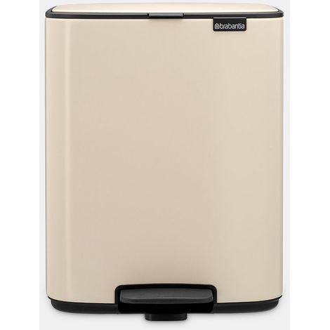 Brabantia Bo Pedal Bin 12 L Rectangular Acero Beige (1/5)
