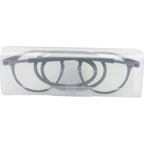 Lunettes de lecture anti-lumière bleue pour seniors avec aimants, style tendance (+350 Noir) (1/5)