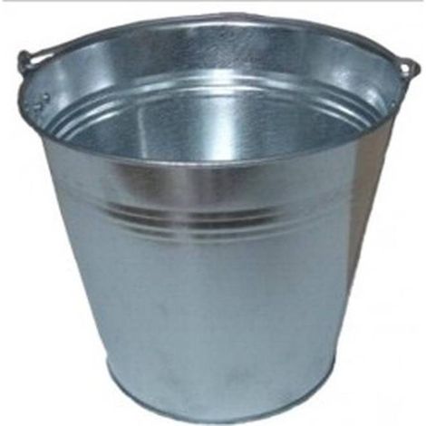 Seau en Métal Zingué 5L - Pratique et résistant - Usage Professionnel - Beast
