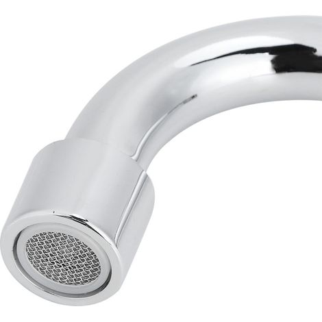 360° schwenkbare, halbautomatische Wandarmatur für die Küche in Silber-Kupfer-Legierung (25 cm) - Moderne Wandarmatur (1/5)