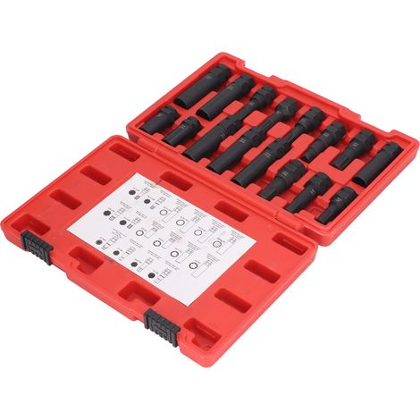Jeu de 16 douilles antivol, écrou de roue antivol, kit de clés universelles (1/5)