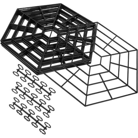 Filet de protection pour bassin, protection hexagonale pour poissons, en polypropylène (PP), adapté aux bassins extérieurs, 10 pièces par paquet. (1/5)