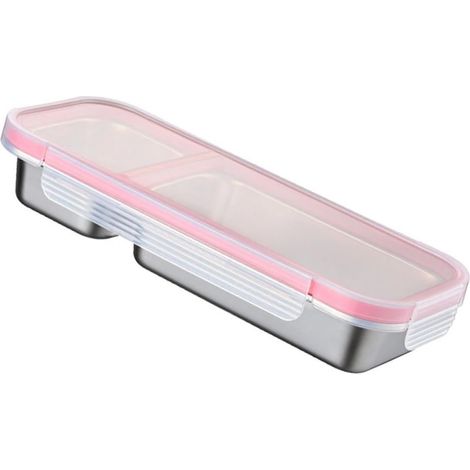 Boîte à aliments en acier inoxydable lavable au lave-vaisselle (1/5)