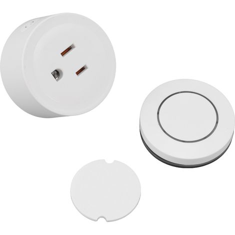 Ortviai Prise Télécommandée Mini sans Fil 164 pi (50 m) pour Éclairage et Appareils Électriques – Prise + Télécommande (1/5)