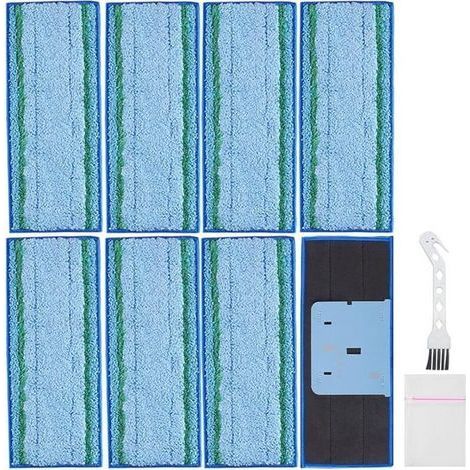 Set mit 8 waschbaren und wiederverwendbaren Mikrofaser-Wischpads für den iRobot Braava Jet m6 Wischroboter (1/5)