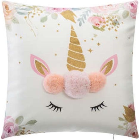 Cuscino unicorno per bambini 39x39cm - Atmosphera créateur d'intérieur (1/4)