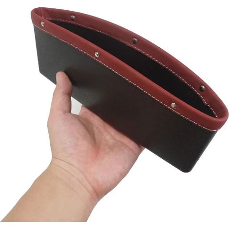 (Rouge) 1 pièce Organisateur de rangement pour espace entre le siège et la console centrale de voiture, accessoire universel pour l'intérieur de la voiture (femme) (1/5)