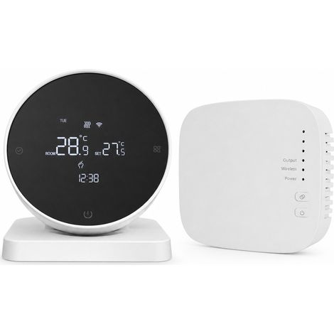 Thermostat sans fil RF433 R7 sans WiFi pour chaudière à eau et chaudière murale à gaz (1/5)