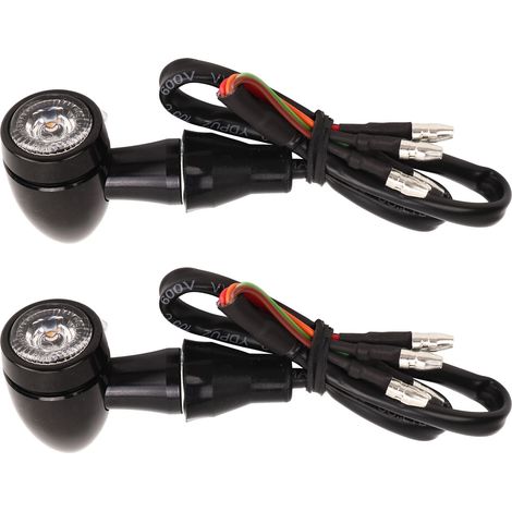 Paire de clignotants moto multifonction haute luminosité, feux stop économes pour Suzuki, 4 fils, ampoules jaune et rouge, remplacement compatible, éclairage puissant (1/5)