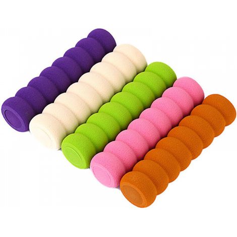 Mousse de tampon de poignée de porte, 10 pièces de protection en mousse de butée de poignée de porte, silicone de butée de poignée de porte(10pcs, Violet) (1/5)