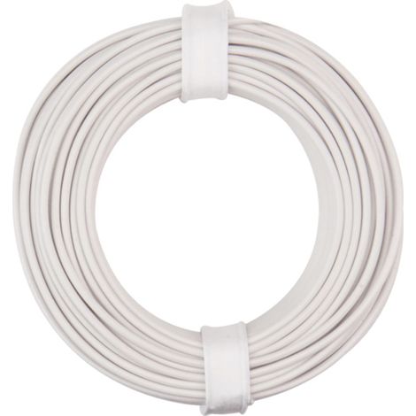 Donau Elektronik 125-015 Litze 1 x 0.25 mm² Weiß 10 m