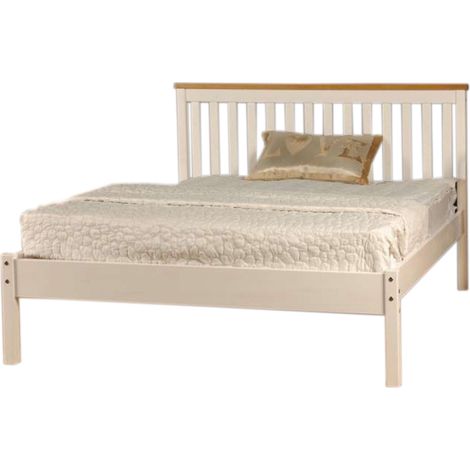 5ft Wooden Bed Frame in White