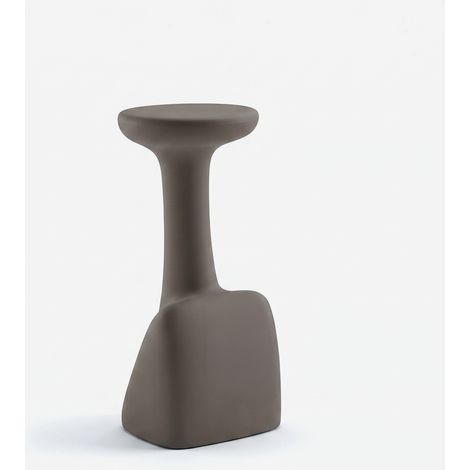 Moderner 75cm Design-Hocker aus Polyethylen für Innen und Außen Armillaria S1 - Grau (1/5)