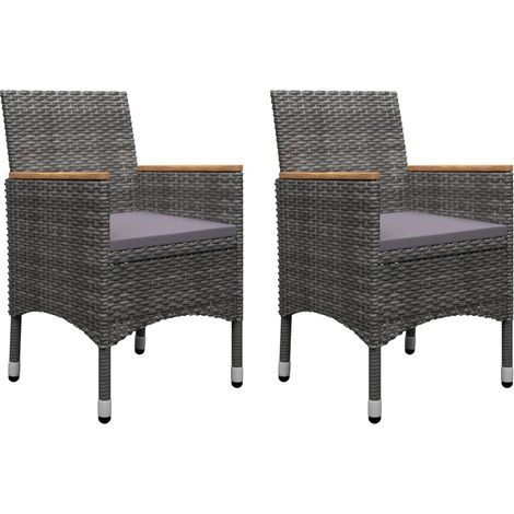 Maison Exclusive - Set Mobili da Pranzo per Giardino 5 pz Grigio