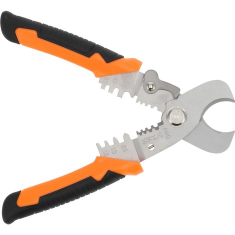 Outil de sertissage de câble de 175 mm / 6,9 pouces, ciseaux coupe-fils pour électricien, pince à dénuder et à sertir (1/5)