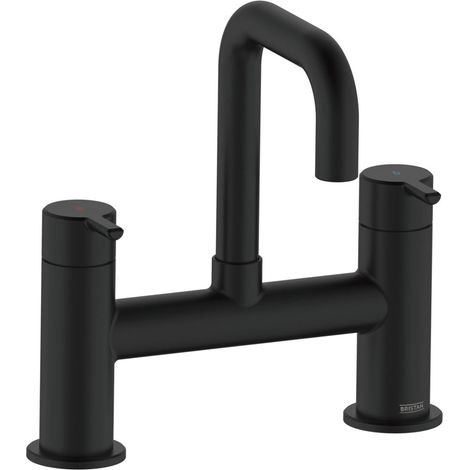 Bristan Altum Bath Filler Tap Pillar Mounted - Black