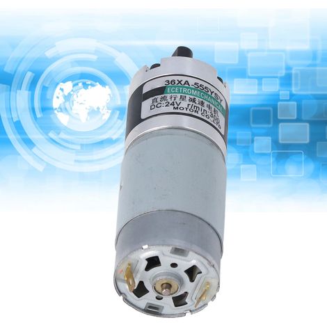 Moteur à engrenages planétaires de 15 W, micro-moteur CC à vitesse variable (marche avant et arrière), 300 tr/min (1/5)